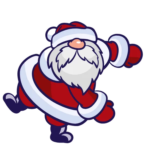 Стикер 12 Santa Claus - новогодний пак