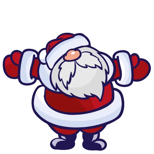 Стикер 16 Santa Claus - новогодний пак