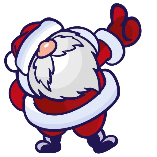 Стикер 3 Santa Claus - новогодний пак