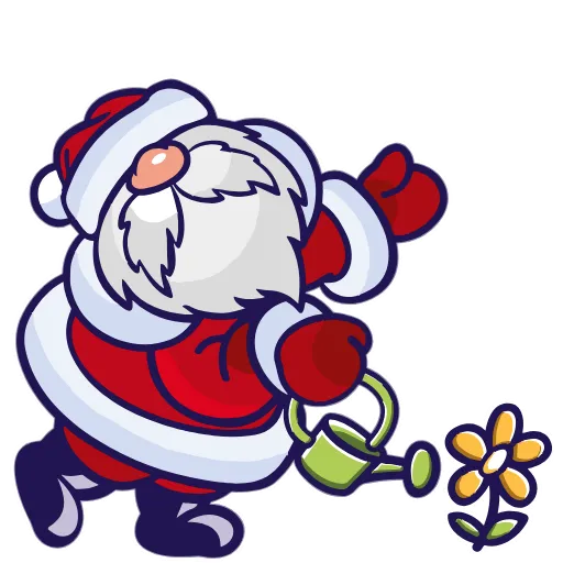 Стикер 27 Santa Claus - новогодний пак