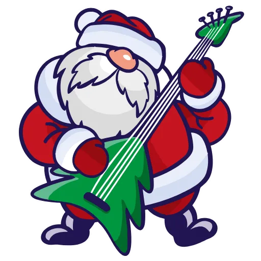Стикер 21 Santa Claus - новогодний пак