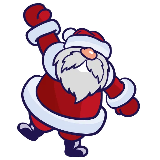Стикер 11 Santa Claus - новогодний пак