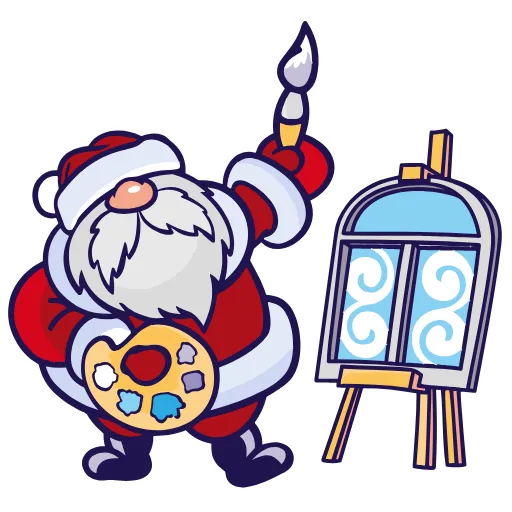 Стикер 26 Santa Claus - новогодний пак