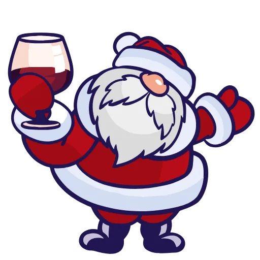 Стикер 18 Santa Claus - новогодний пак
