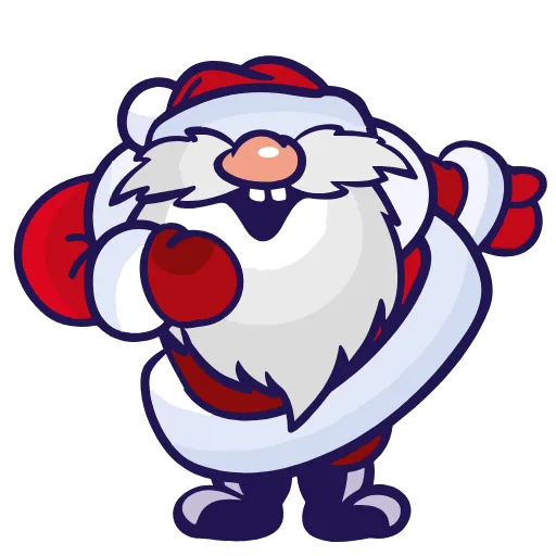 Стикер 2 Santa Claus - новогодний пак