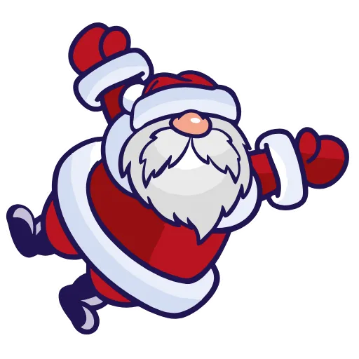 Стикер 14 Santa Claus - новогодний пак