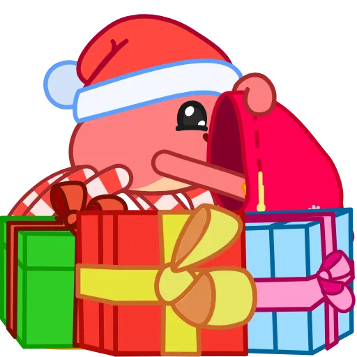 Стикер 14 Santa's Crab