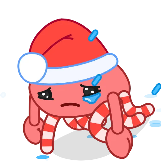Стикер 15 Santa's Crab