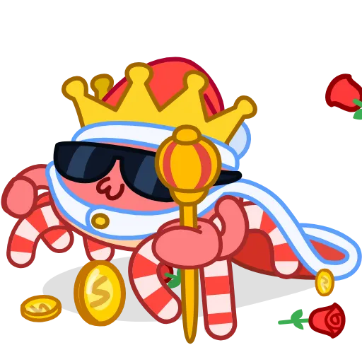 Стикер 10 Santas Crab