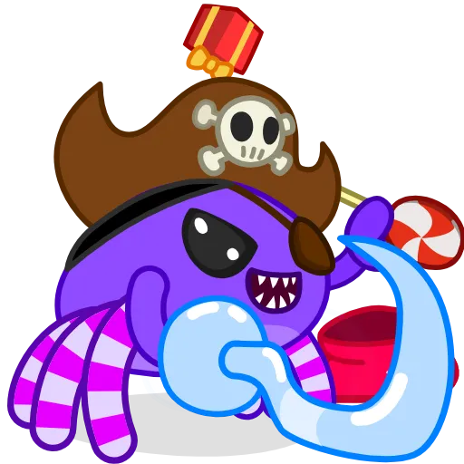 Стикер 7 Santas Crab