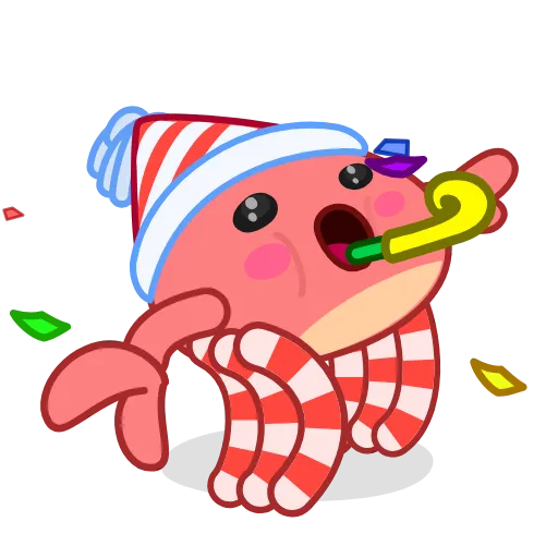Стикер 6 Santas Crab
