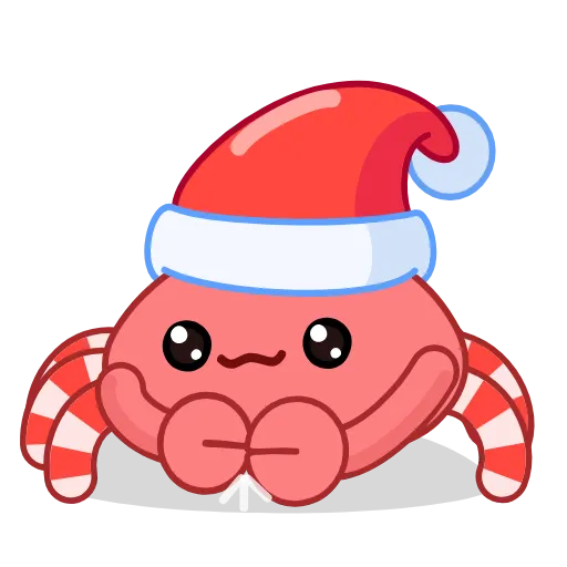 Стикер 3 Santas Crab