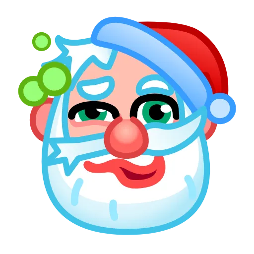 Стикер 15 Santa Emoji