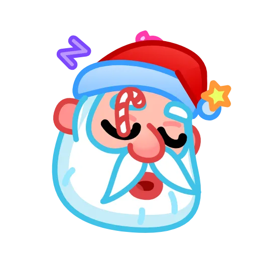 Стикер 27 Santa Emoji