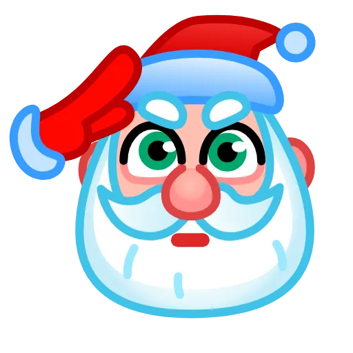 Стикер 26 Santa Emoji