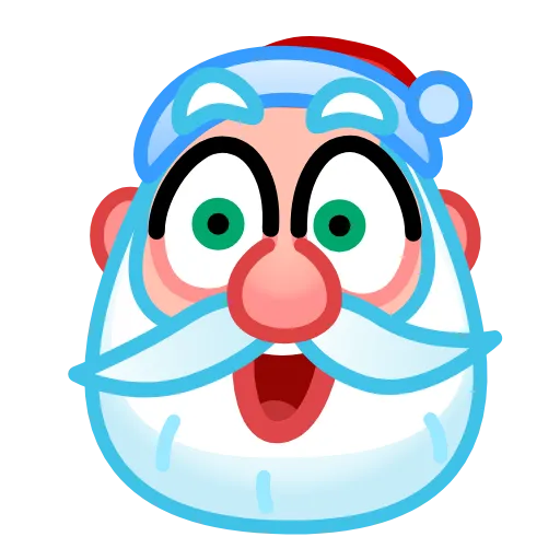 Стикер 14 Santa Emoji