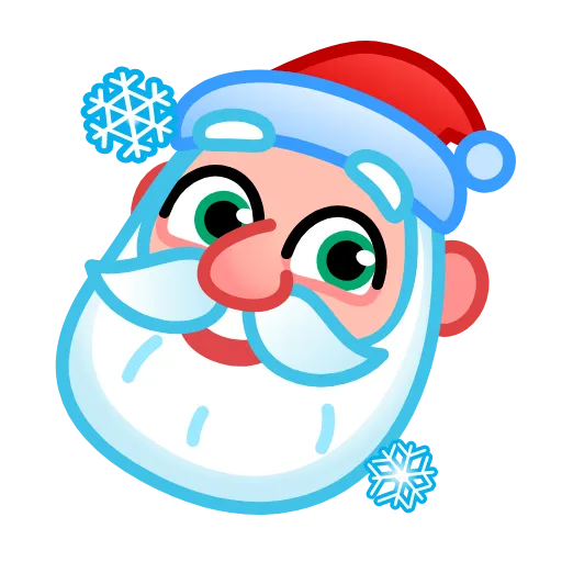 Стикер 29 Santa Emoji