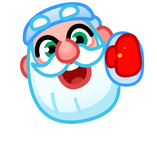 Стикер 24 Santa Emoji