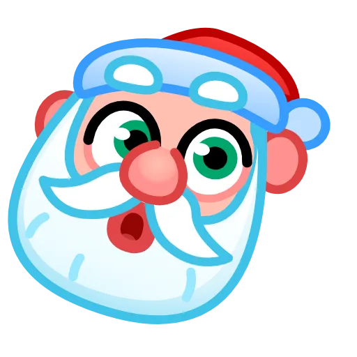 Стикер 20 Santa Emoji
