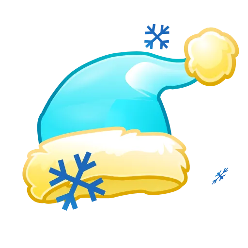 Стикер 61 Santa Hat