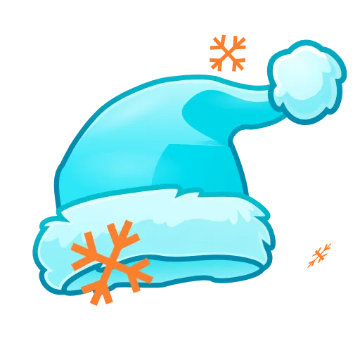 Стикер 50 Santa Hat