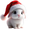 🐰 Эмодзи «Новогодние красные буквы» для Telegram