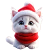 🐱 Эмодзи «Новогодние красные буквы» для Telegram