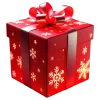 🎁 Эмодзи «Новогодние красные буквы» для Telegram