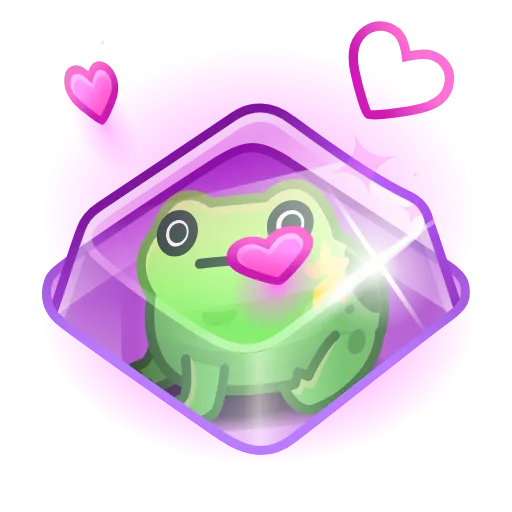Стикер 31 Kissed Frogs