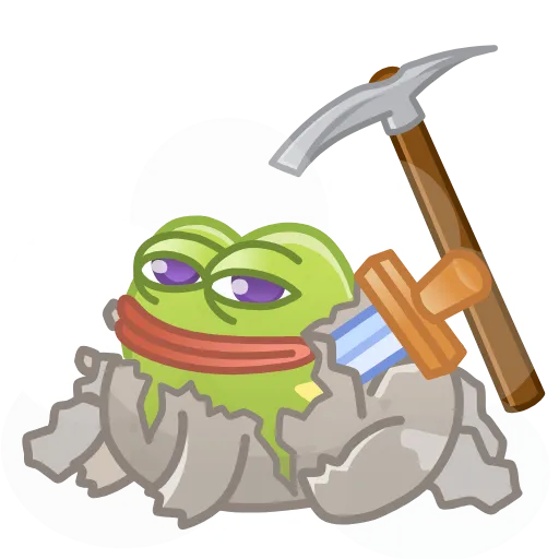 Стикер 12 Kissed Frogs