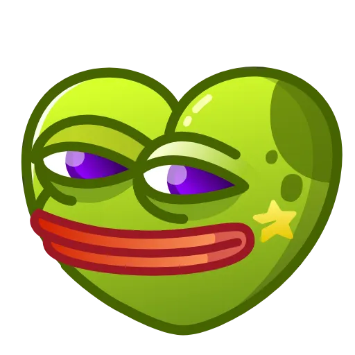 Стикер 2 Kissed Frogs