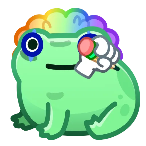Стикер 5 Kissed Frogs