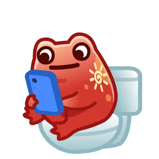 Стикер 9 Kissed Frogs