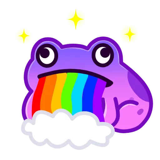 Стикер 13 Kissed Frogs