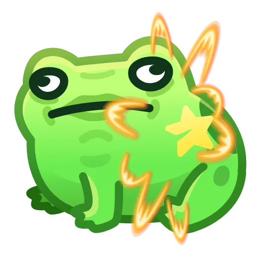 Стикер 27 Kissed Frogs