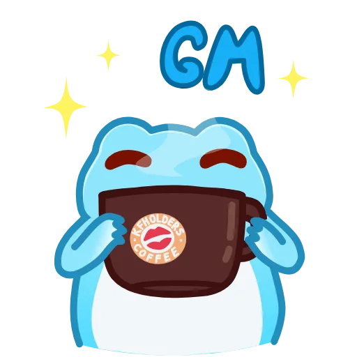 Стикер 18 Kissed Frogs