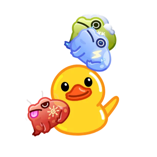 Стикер 20 Kissed Frogs