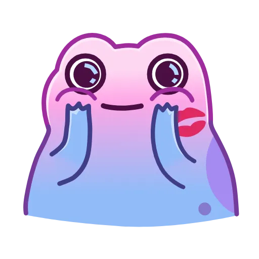 Стикер 14 Kissed Frogs