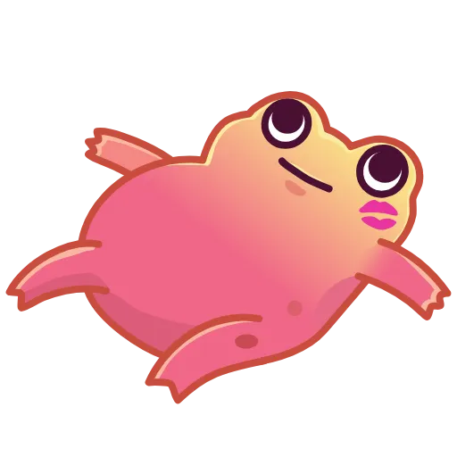 Стикер 26 Kissed Frogs