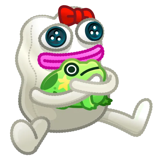 Стикер 29 Kissed Frogs