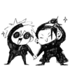 Стикер 56 🖤🤍🖤🤍🩶🖤