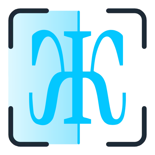 Стикер 9 Scan Blue