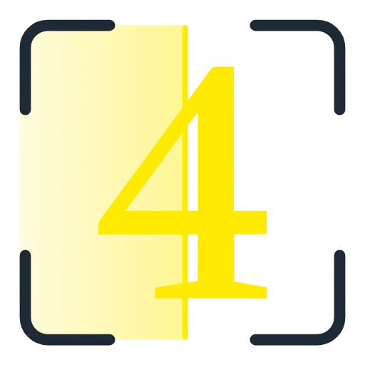 Стикер 45 Scan Yellow