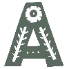 Стикерпак Зелёные буковки для Telegram
