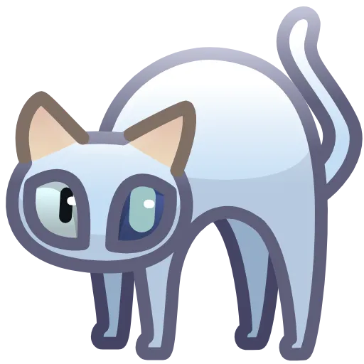 Стикер 17 Scared Cat