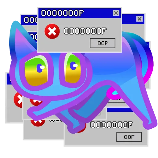 Стикер 14 Scared Cat