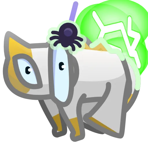 Стикер 18 Scared Cat