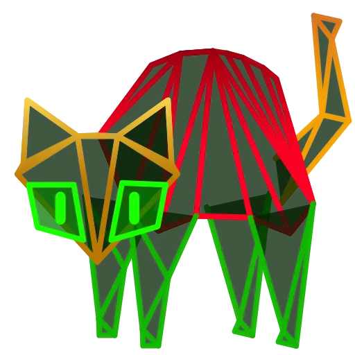 Стикер 46 Scared Cat