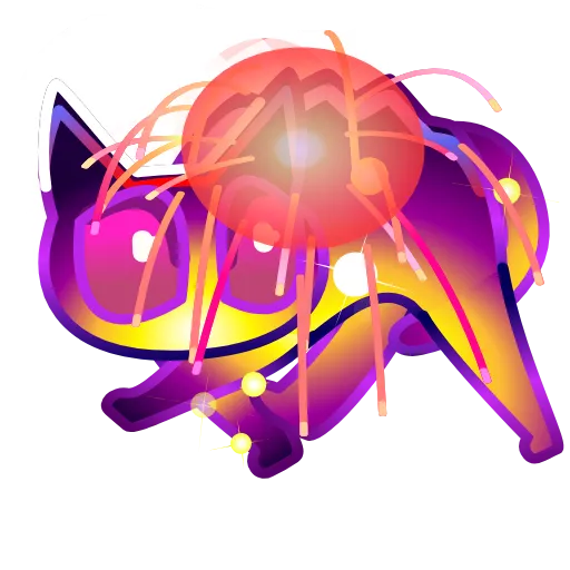 Стикер 49 Scared Cat