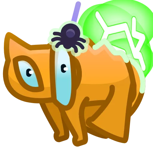 Стикер 7 Scared Cat